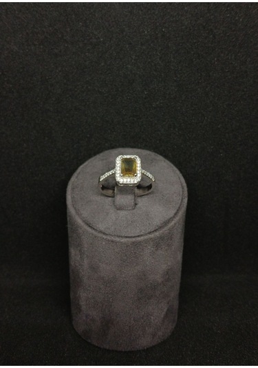 Baget Kesim Zultanit Taşlı Gümüş Yüzük - 925 Ayar Renk Değiştiren Şık Tasarım Gümüş