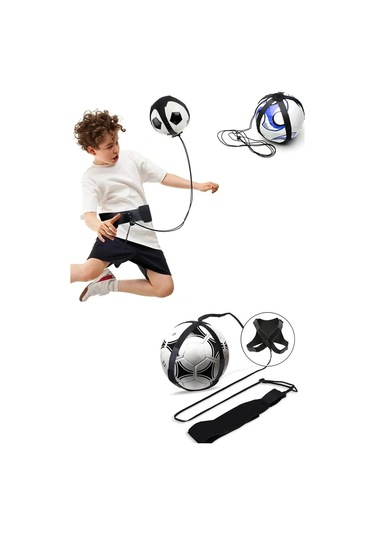 Ayarlanabilir Futbol Antrenman Kemeri Top Tutucu Bel Kemeri, Futbol Antreman Egzersiz Aleti Siyah