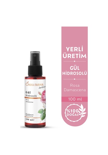 Onka Farma Gül Mayası Suyu Hidrosolü Tonik 100 ML