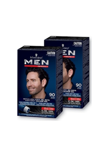Schwarzkopf Men Perfect Saç Boyası 90 - Siyah X 2 Adet