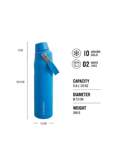 Stanley The Aerolight Iceflow Soğuk Su Termosu 0.6 LT Mavi