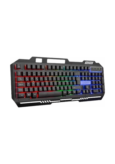 Işıklı Q Klavye Mouse Seti Siyah Klavye 42359980