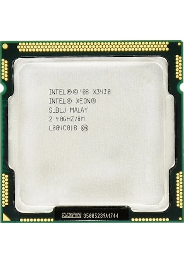 Xeon X3430 2.4 Ghz 8 MB Cache 1156 Pin Tray İşlemci