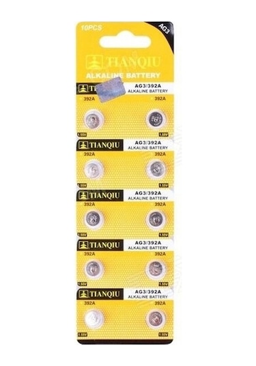 Tianqiu AG3/392A 1.55V Alkalin Pil 10'lu