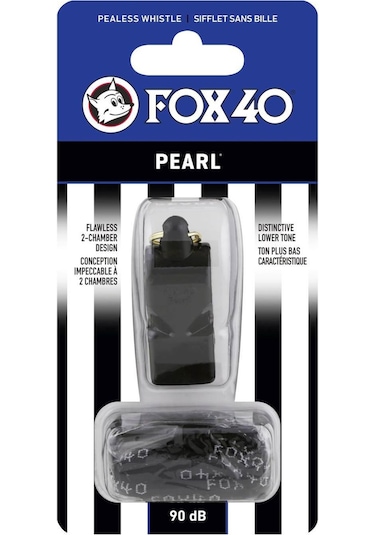 Fox 40 Pearl Official Düdük Siyah - İpli 9701-0008 Çok Renkli