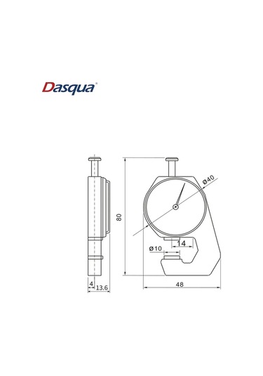 Dasqua 5841-8110 0-10mm Mekanik Kalınlık Komparatörü