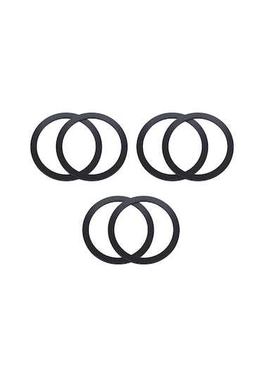 Polham 0.4mm 6 Adet Set Ultra İnce Yapışkanlı Mıknatıslı Metal Halka, 3m Hafif Tüm Telefonlara Uyumlu