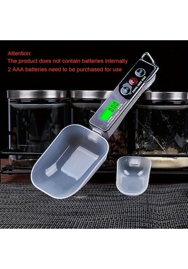 Xuweiwei Mavi Pilsiz Hassas Dijital Mutfak Kasik Olcusu Plastik 500g Kapasite 001 01g Dereceli Aaa Kuru Pil Gereklidir Gida Guvenli Olcum Araci Mavi