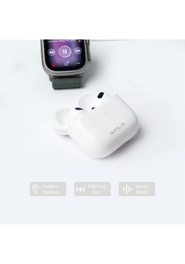 Wolg TB03 TWS Kablosuz Bluetooth 5.1 Kulak İçi Kulaklık