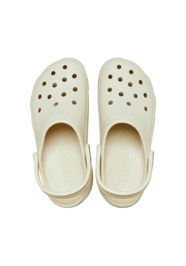 Crocs Classic Platform Clog W - Siyah-206750 Kırık Beyaz