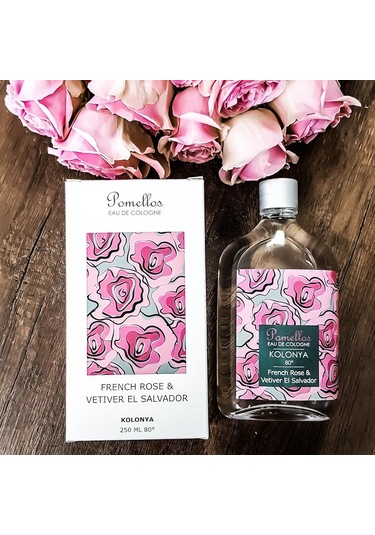 Pomellos 80 Derece French Rose & Vetiver El Salvador Kolonyası Cam Şişe 250 ML