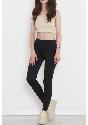 Mokashopin - Parlak Disko Tayt Siyah - 12445.1778. 001