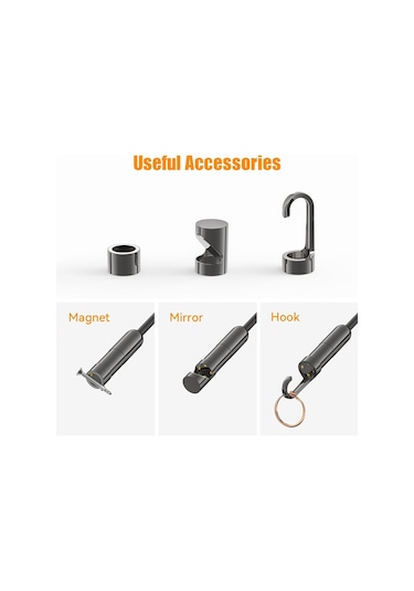 Teslong 3. Nesil 5mp Gözlem Kameralı Usb Boroskop - 5m Kablo - 12.5mm