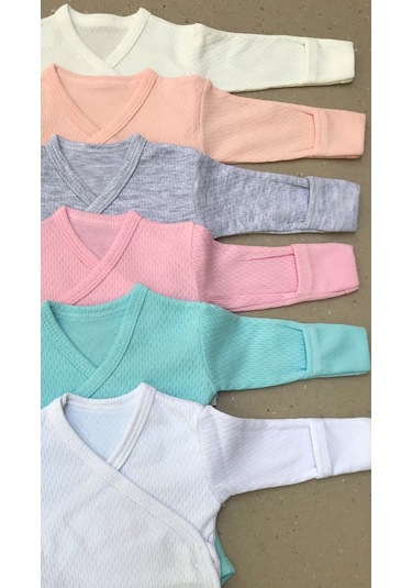 Özdemirlitekstil Bebelino Çıtçıtlı Badi Kruvaze (6 Li Paket) Çok Renkli