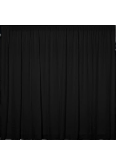 En 290cm.boy 250 Cm.blackout Karartma Fon Perde.siyah Renk Siyah