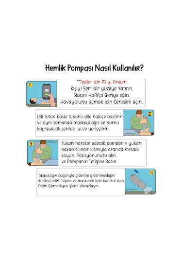 Safetypro Hemlik Heimlich Manevrası Pompası Otomatik Boğulma Lacivert