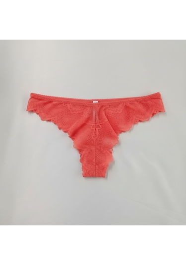 Bonbon Kadın Dantelli Slip Külot Bb2045 Nar Çiçeği