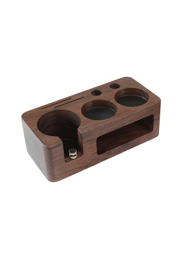 Suntek Kahve Sabotaj Tutucu Ahşap Kahve Sabotaj İstasyonu Tabanı Espresso Cafe Bar Için 51mm 53mm