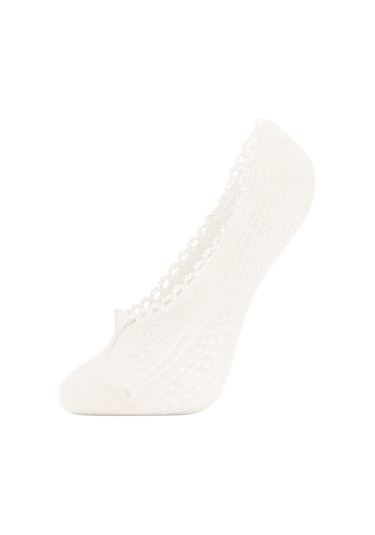 Defacto Kadın Görünmez 3'lü Pamuklu Babet Çorap Z9631AZNSNV2 Lacivert