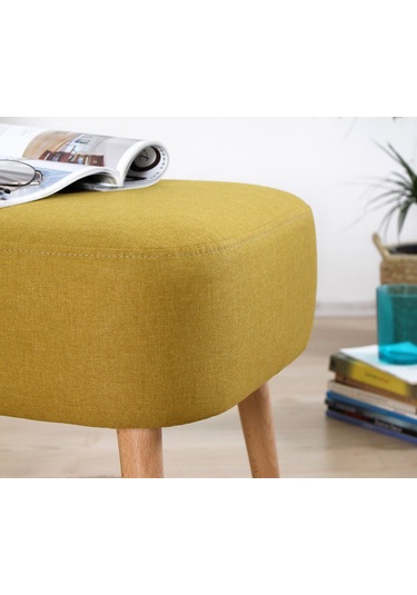 Lorencehome Parrot Puf - Sarı / Lorence Home