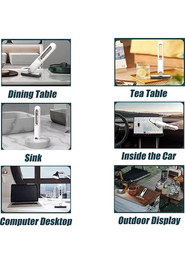 Yaozixa Eko Pamuk Uçlu El Tutan Mini Mop Seti - Kolay Dehidrasyonlu, 2 Değiştirme Başı İle - Temizlik Araçları