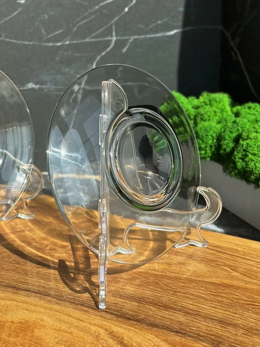 Tocka Posudy Çay Ve Kahve Bardakları, 2'li Armadillo Fincan Takımı, Tabak Aksesuarlı 77245727 Kahverengi-gri