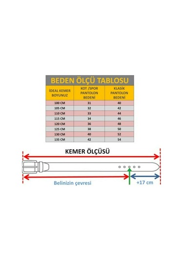 Çantachım Hakiki Deri Erkek Kemeri - Kahverengi