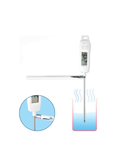 Kapaklı Dijital Et Termometre Mutfak Yemek Barbekü Izgara Ölçüm