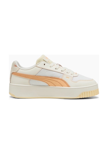 Puma Carina Street Lux Crafted F Kadın Beyaz Sneaker