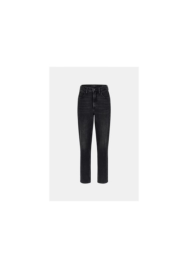 Guess Mom Kadın Siyah Relaxed Fit Jean W2ya21d4qd1-aubk Siyah