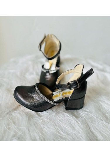 Gala Taş Detaylı Çocuk Topuklu Ayk. Antrasit