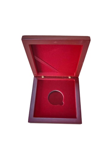 Dolıty Para Ahşap Kutu Organizatör Kutusu, Argent Toplama Kırmızı