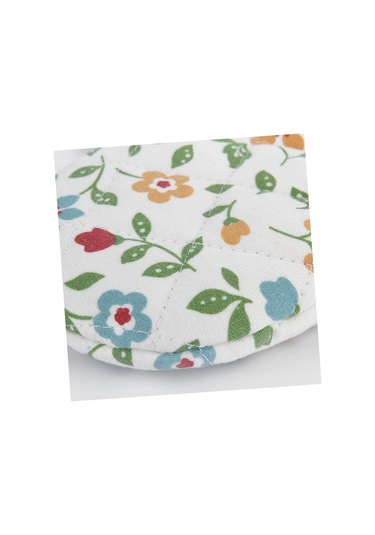 1 Çift Tencere Altlığı Çiçek Desenli Fırın Eldiveni Isı Diğer