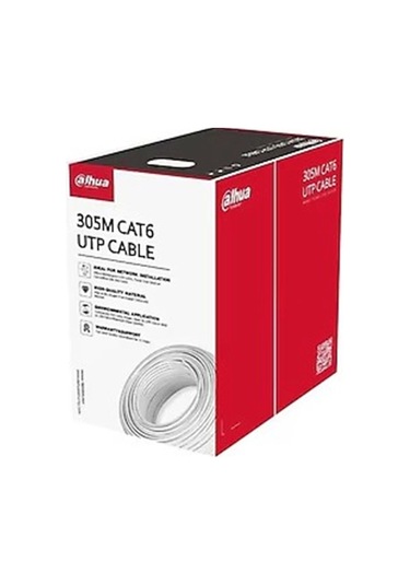 Dahua Pfm923ı Saf Full Bakır Cat6 Kablo Beyaz 305 Metre İç Ortam