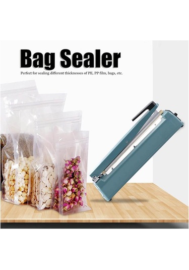 Psf-200 - 20cm Poşet Ağzı Kapama Yapıştırma Makinası - Metal Gövde + Yedek Tel Ve Teflon