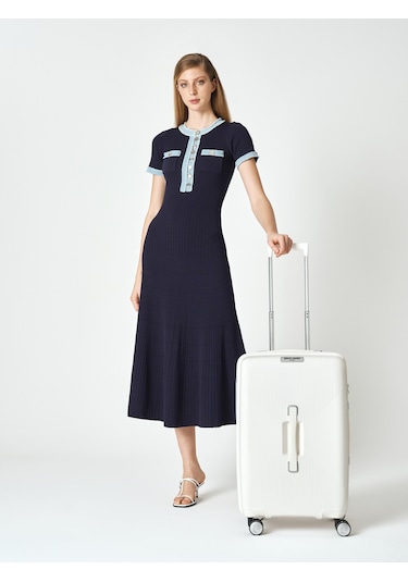 Pierre Cardin Unisex Orta Boy Valiz 04pc7080-02-by Beyaz