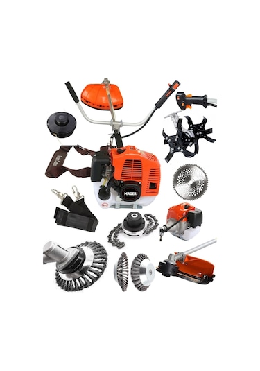 Mager 52 CC Benzin Motorlu Çim Biçme Makinesi Çapa Aparatı Dahil