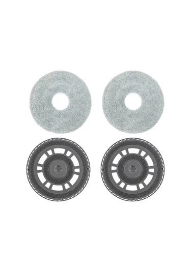 Xurunkeji Dreame L20 Ultra/x20 Pro/xiaomi Mijia M30s Robot Süpürge Paspas Tahtası Temizleyici Paspas Seti İçin 2 Paspas Tutucu Ve 2 Bez