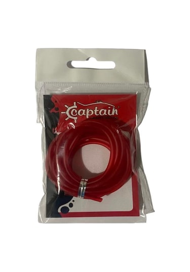 Captain Silikon Hortum Tube 2mt Kırmızı - 2,0mm