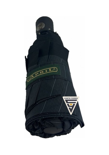 April A-210g A1 Süper Mini 8 Telli Tam Otomatik Şemsiye Siyah