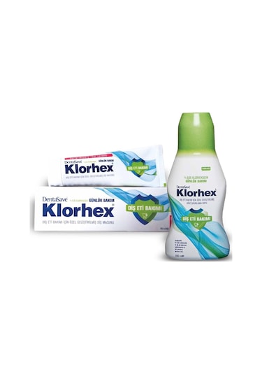 DentaSave Klorhex Diş Eti Bakımı Diş Macunu 75 ML + Ağız Bakım Suyu 300 ML