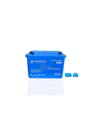 Megacell 12.8v 120ah Lifepo4 Lityum Demir Fosfat Akü