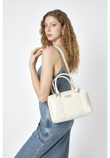 Pierre Cardin 05pc25y904 Kadın Omuz & Kol Çantası Vanilya Baskılı