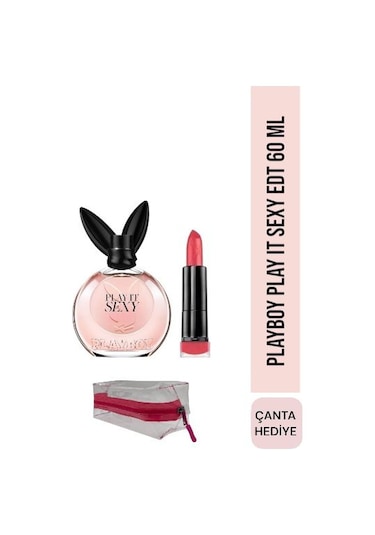 Playboy Play It Sexy Edt 60 Ml+max Factor Matte Lipstick 15 Flame Çiçek