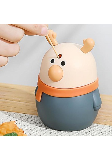 Suntek Kürdan Kutusu Karikatür Geyik Şekli Restoranlar Mavi Mavi