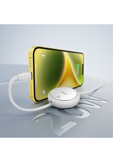 Baseus Free2pull 20w Usb-c To Lightning Kablo, Beyaz 100 Cm