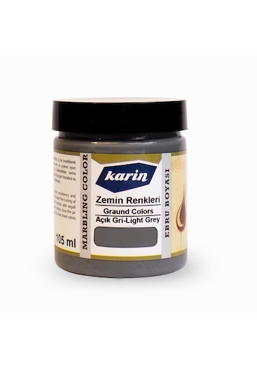 Karin Ebru Boyası 105 Ml. 901 Zemin Renkleri - Açık Gri
