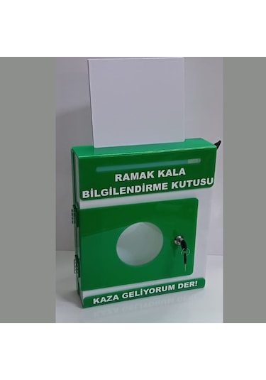 Yeşil Pleksi A-4 Ramak Kala Kutusu