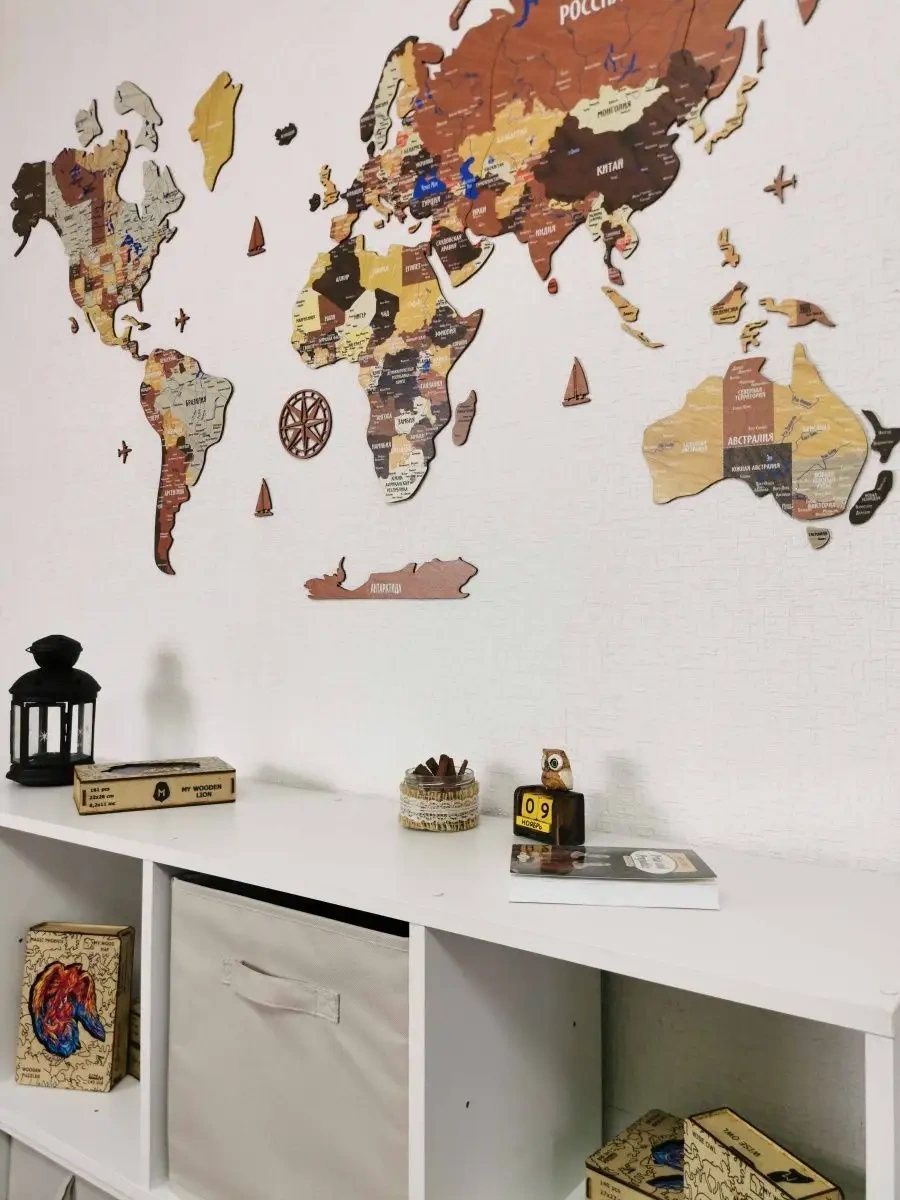 My Wood Map Ahşap Duvar Dünya Haritası / Hediye / Yeni Yıl 52504137 ...