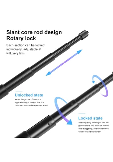 Fimtech Insta360 Uyumlu Görünmez Selfie Çubuk Motosiklet Bağlantı Aparatı